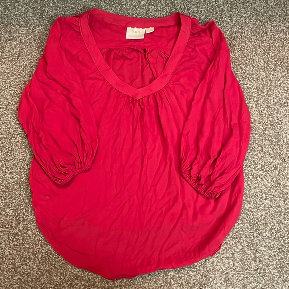 Anthropologie Tops - Anthropologie Maeve V Neck Long Sleeve Blouse